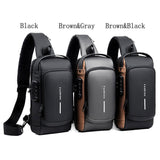 3 in 1 Men business Cross Body Chest Bag Set