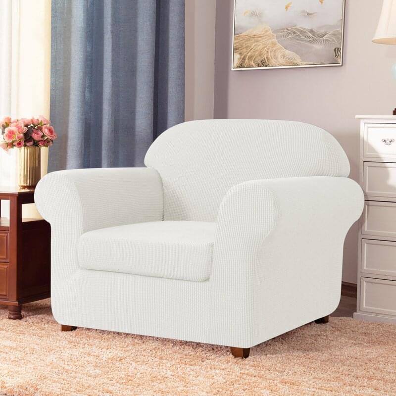 Jacquard Sofa Slipcovers  seater Cream White