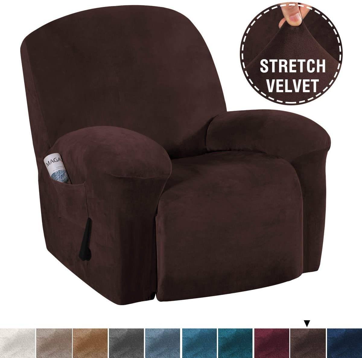 Recliner Sofa Covers Velvet Stretch Reclining Couch Covers