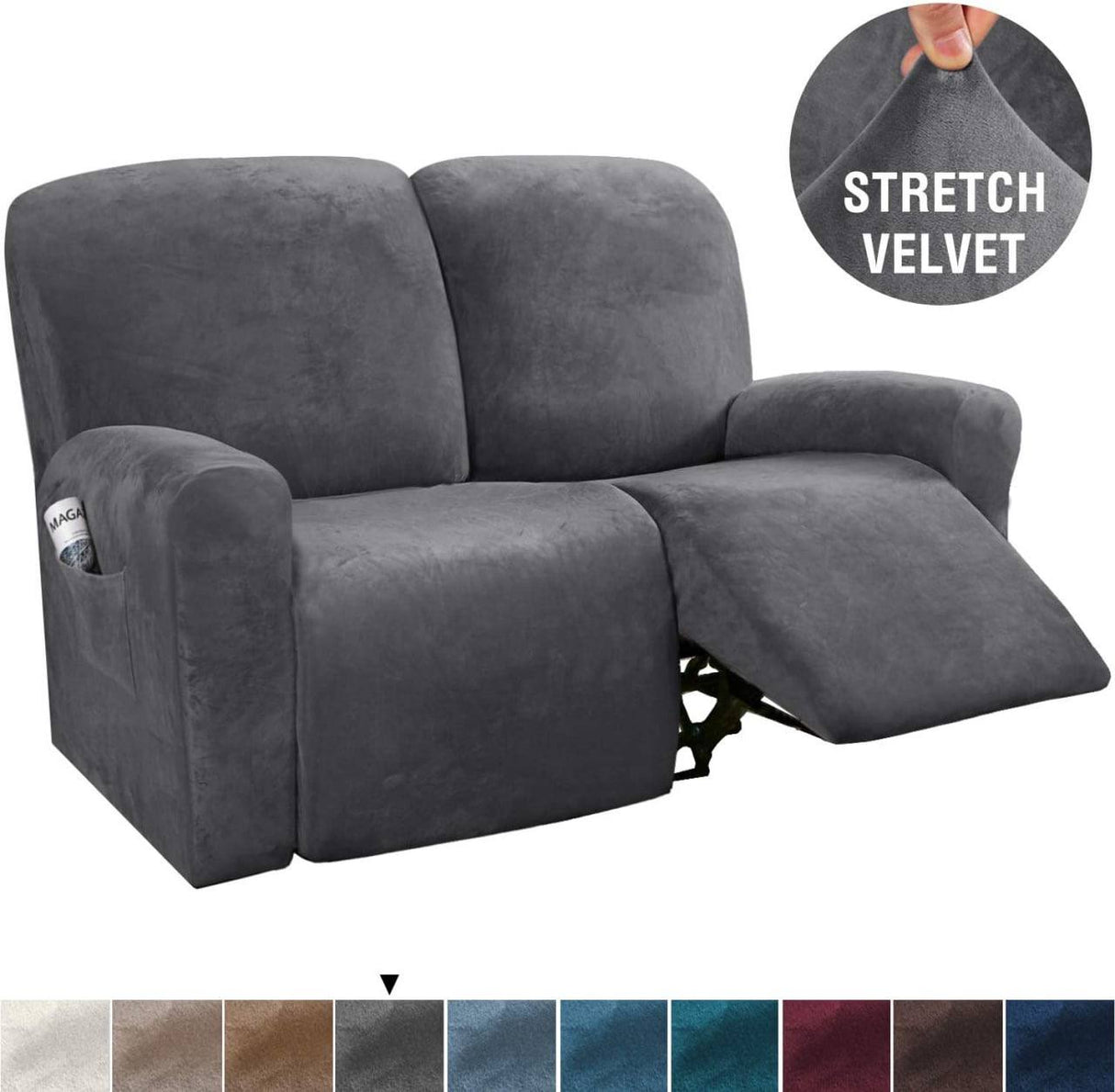 Recliner Sofa Covers Velvet Stretch Reclining Couch Covers