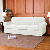 Jacquard Sofa Slipcovers  seater Cream White