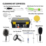 25 Pieces Car Cleaning Tool Kit Detailing Kit