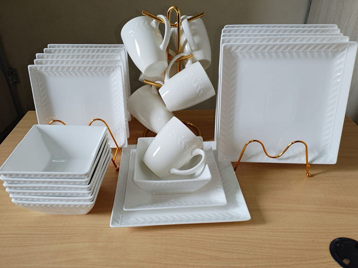 24 PCS NEW CERAMIC DINNER SET