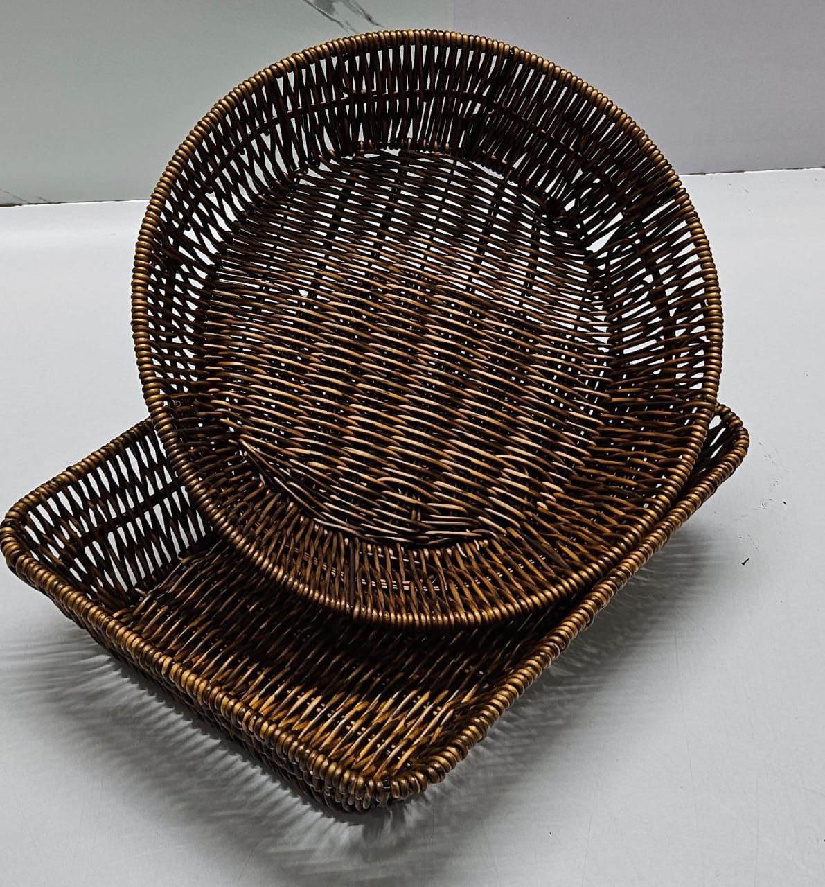 WATERPROOF REED WOVEN BASKET