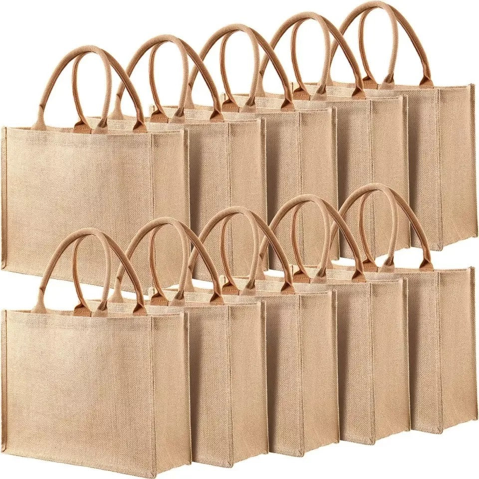 Plain Blandable Shopping Jute Bags