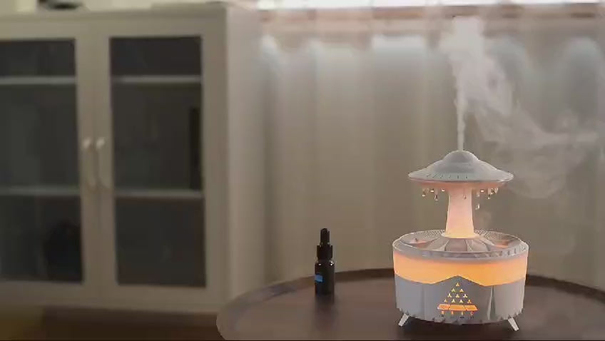 Aroma Humidifier Raindrop Humidifier with Colorful Lights