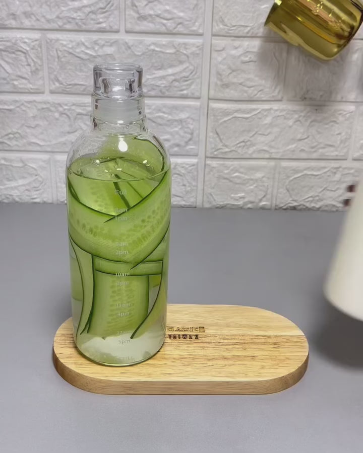 Modern Time Scale Household Borosilicate Glass Storage Jar