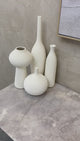 Simple ceramic 4 in 1 modern home decor vase set