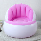 Comfortable Chair Pouf with Backrest,Inflatable Chair Sofa Cushion for Kids,Portable,Single Flocked Lightweight Camping Relaxing Seat