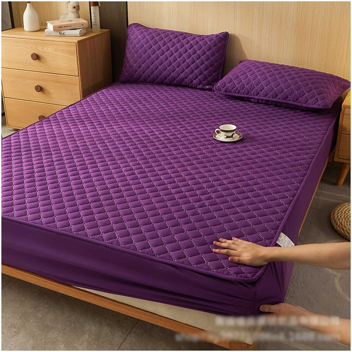 Quilted Fitted Mattress Pad Waterproof Mattress Protector