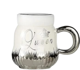 Gold Detail king/Queen mirror gift mugs