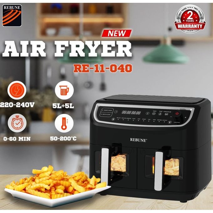 Rebune Air Fryer Oil Less 5 + 5 Liters