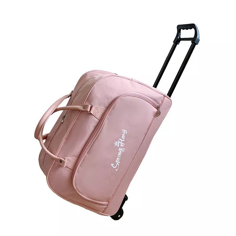 Travel Suitcase Trolley Bag with Wheels Large Capacity Luggage Duffel Bag