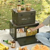 Foldable Outdoor Camping Storage Box, Portable Picnic Folding Box With Large Capacity, Organize Your Home & Car