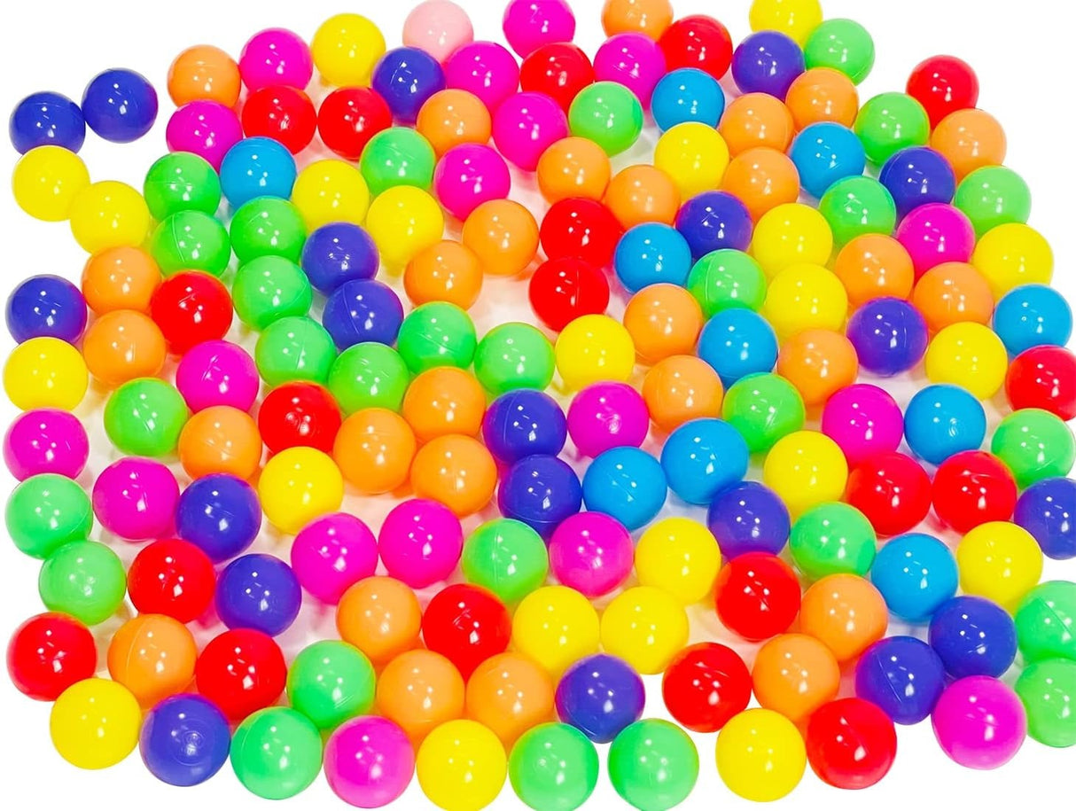 Colorful Non Toxic Soft Plastic Balls for Kids Tent, Play House, Pool, Pond Swim Tent Toys 50pcs