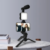 Youtube vlogging kit with tripod and microphone and phone holder