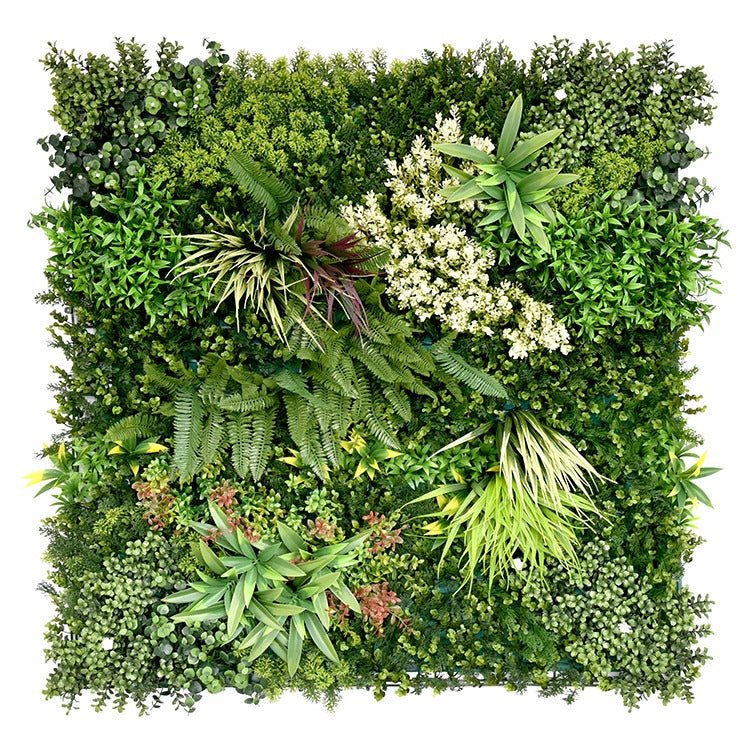 Luxury Dence Fern Artificial Green Plant Wall Panel 1M x 1M