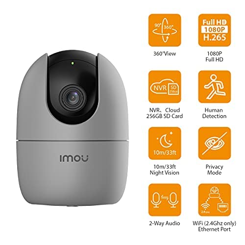 IMOU 360° 1080P Full HD Security CCTV Camera, Human Detection With Motion Tracking