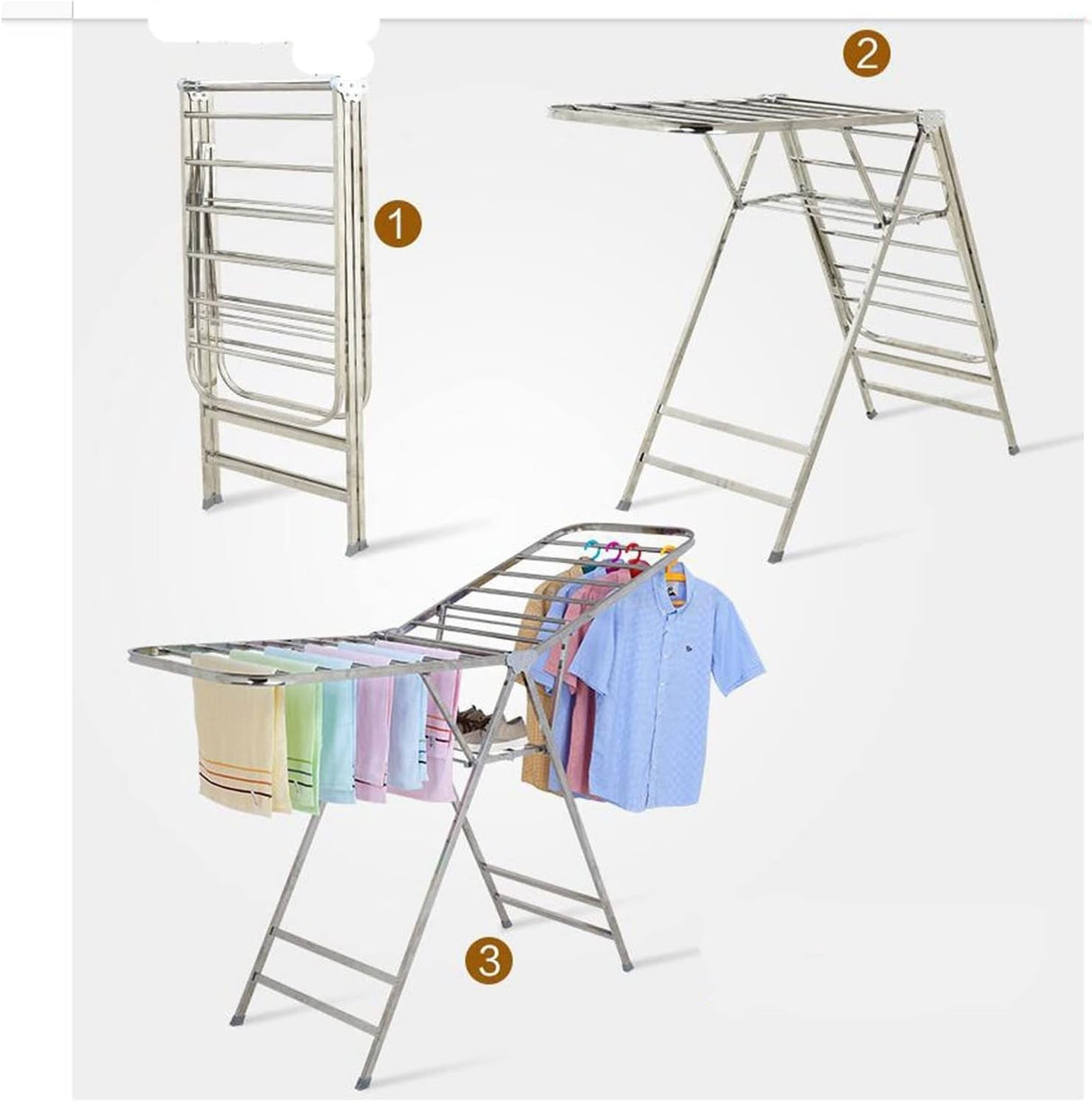 Multipurpose Easy Setup Clothes Hanger Drying Rack