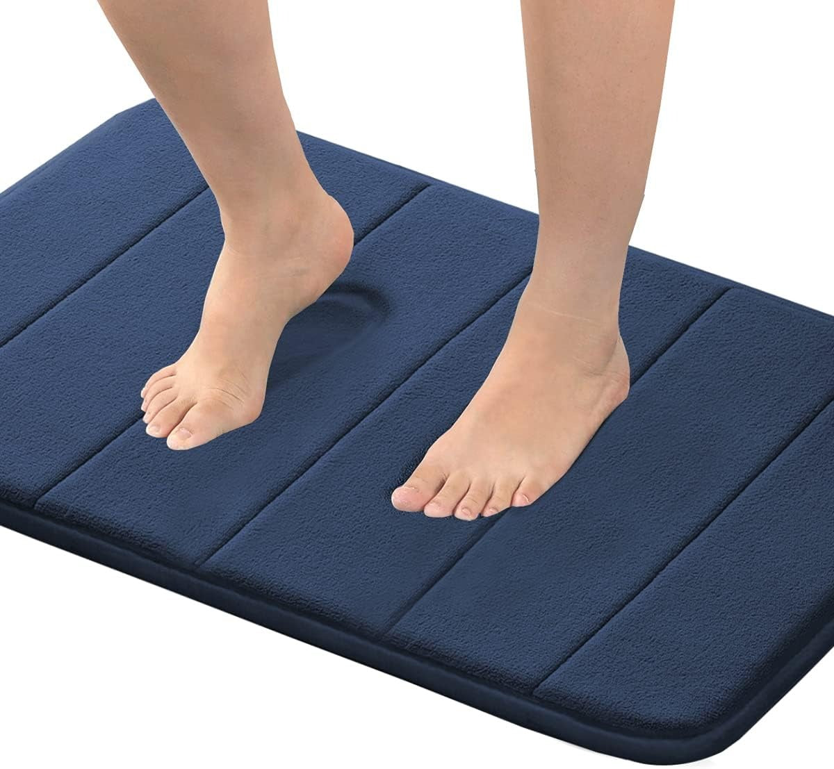 Memory Foam Soft Bath Mats - Non Slip Absorbent Bathroom Rugs