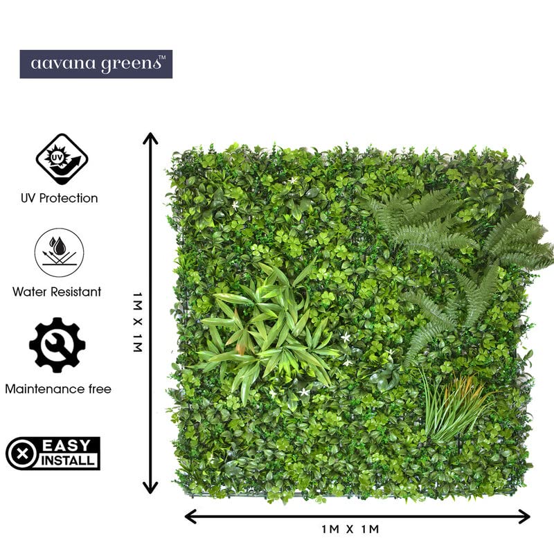 Artificial Wall Grass for Home & office Decoration-(1 pc), 100 x 100cm Vertical Garden Wall Panel