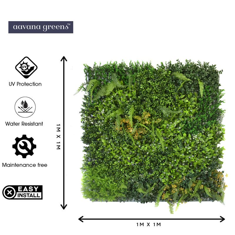 Artificial Wall Grass for Home & office Decoration-(1 pc), 100 x 100cm Vertical Garden Wall Panel