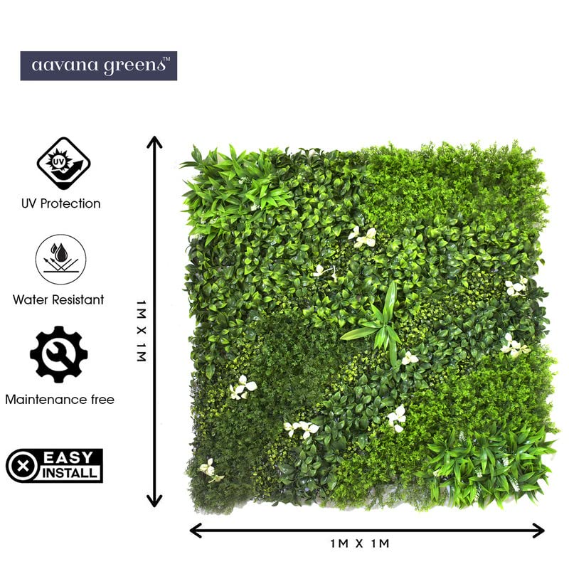 Artificial Wall Grass for Home & office Decoration-(1 pc), 100 x 100cm Vertical Garden Wall Panel