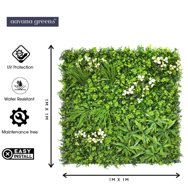 Artificial Wall Grass for Home & office Decoration-(1 pc), 100 x 100cm Vertical Garden Wall Panel