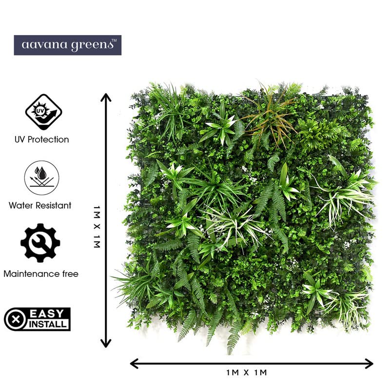 Artificial Wall Grass for Home & office Decoration-(1 pc), 100 x 100cm Vertical Garden Wall Panel