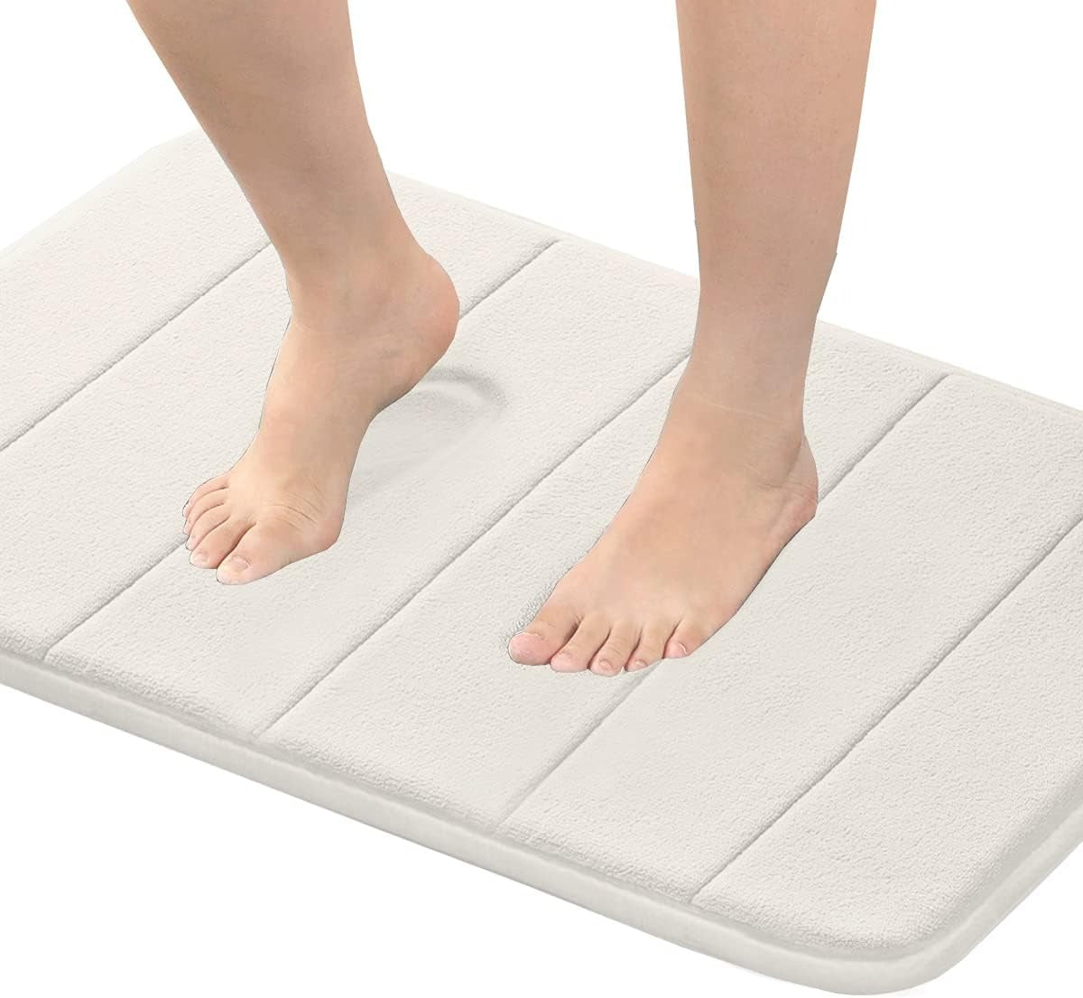 Memory Foam Soft Bath Mats - Non Slip Absorbent Bathroom Rugs