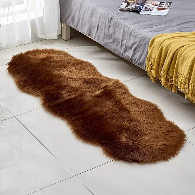 Luxury Super Soft Faux Fur Bedside Mats