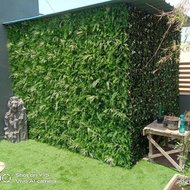 Artificial Wall Grass for Home & office Decoration-(1 pc), 100 x 100cm Vertical Garden Wall Panel