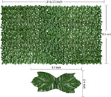 Artificial Ivy Privacy Fence Wall Screen, 1M X3M Hedges Fence and Faux Leaf Decoration for Outdoor Garden Decor