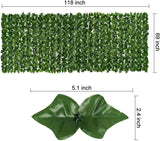 Artificial Ivy Privacy Fence Wall Screen, 1M X3M Hedges Fence and Faux Leaf Decoration for Outdoor Garden Decor