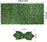 Artificial Ivy Privacy Fence Wall Screen, 1M X3M Hedges Fence and Faux Leaf Decoration for Outdoor Garden Decor