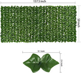 Artificial Ivy Privacy Fence Wall Screen, 1M X3M Hedges Fence and Faux Leaf Decoration for Outdoor Garden Decor