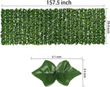 Artificial Ivy Privacy Fence Wall Screen, 1M X3M Hedges Fence and Faux Leaf Decoration for Outdoor Garden Decor