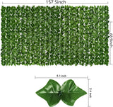 Artificial Ivy Privacy Fence Wall Screen, 1M X3M Hedges Fence and Faux Leaf Decoration for Outdoor Garden Decor