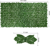 Artificial Ivy Privacy Fence Wall Screen, 1M X3M Hedges Fence and Faux Leaf Decoration for Outdoor Garden Decor