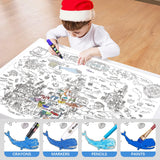 Animal Coloring Roll for Kids No Mess Coloring Paper for Toddlers,  Drawing Painting Paper for Kids