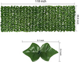 Artificial Ivy Privacy Fence Wall Screen, 1M X3M Hedges Fence and Faux Leaf Decoration for Outdoor Garden Decor