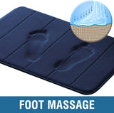 Memory Foam Soft Bath Mats - Non Slip Absorbent Bathroom Rugs