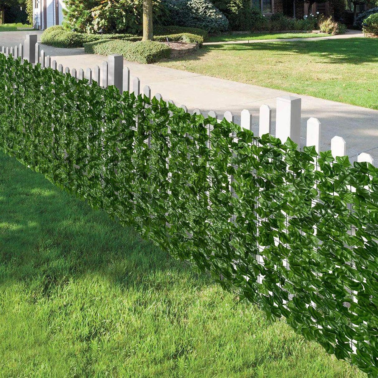 Artificial Ivy Privacy Fence Wall Screen, 1M X3M Hedges Fence and Faux Leaf Decoration for Outdoor Garden Decor