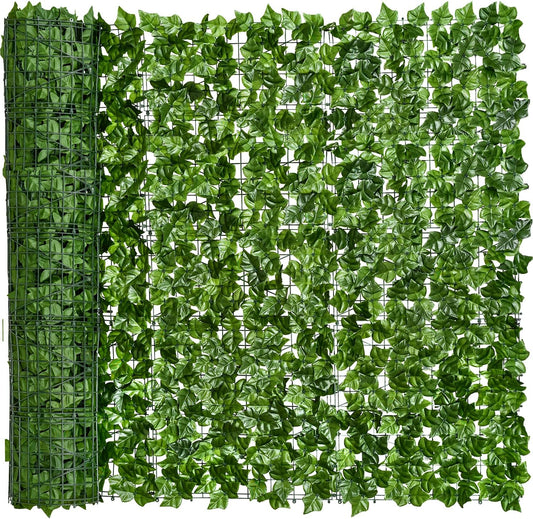 Artificial Ivy Privacy Fence Wall Screen, 1M X3M Hedges Fence and Faux Leaf Decoration for Outdoor Garden Decor