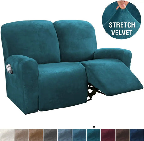 Velvet Recliner Sofa Covers Stretch Reclining Couch Covers