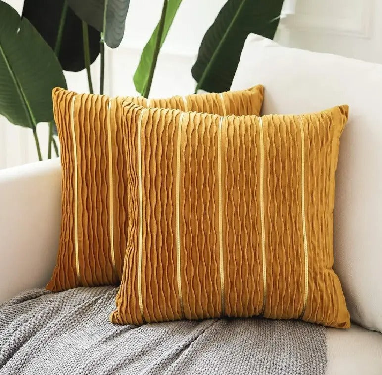 Luxury Simple Stripe Wrinkle Pillowcase/pillowcover