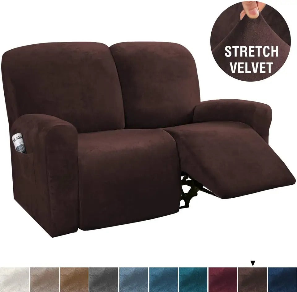 Velvet Recliner Sofa Covers Stretch Reclining Couch Covers