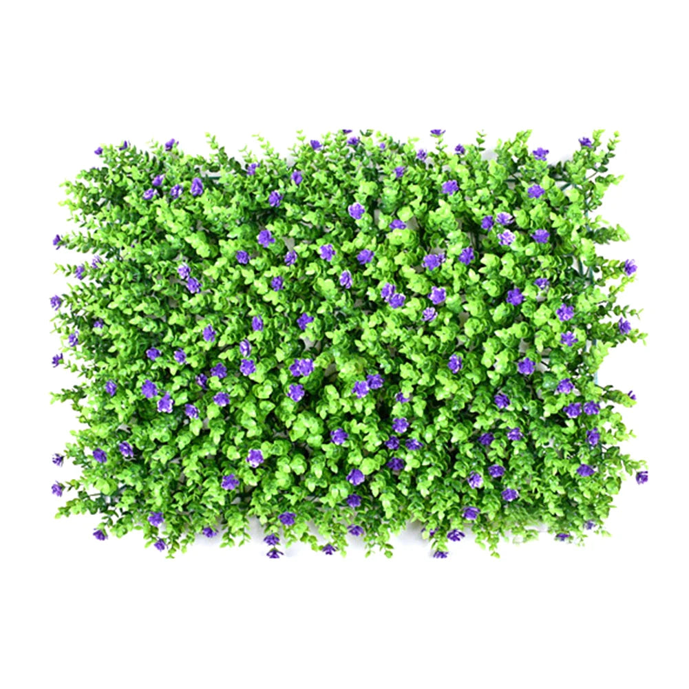 Artificial Plants Grass Wall Backyard Flowers Lawn Decoration Wedding Eucalyptus Hedge Panels Fence Greenery Plants Roll 60x40cm