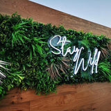 Luxury Bloom Artificial Green Plant Wall Panel 1M x 1M